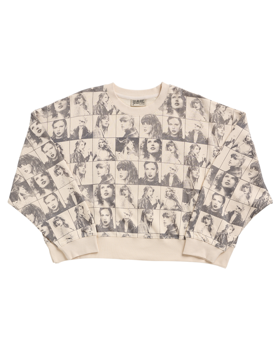 Taylor Swift | The Eras Tour Cropped Beige Pullover