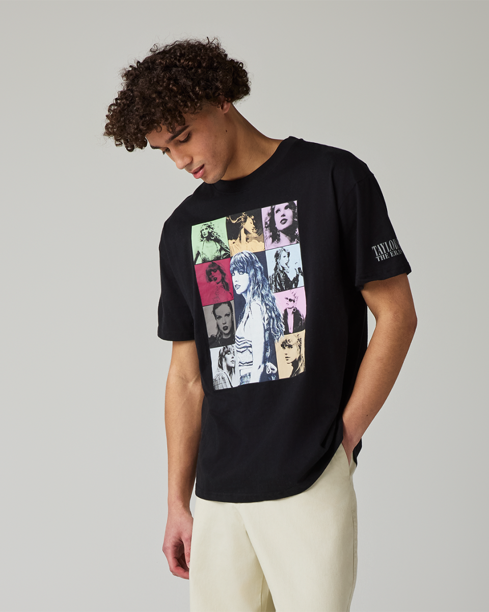 Taylor Swift | The Eras Tour Through London Black T-Shirt