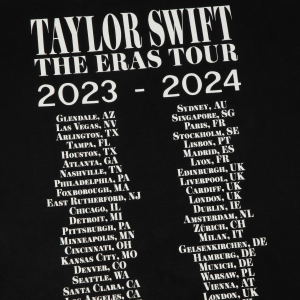 Taylor Swift | The Eras Tour Through Vancouver II Black T-Shirt