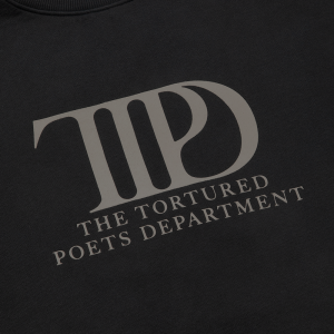 The Tortured Poets Department Black Crewneck