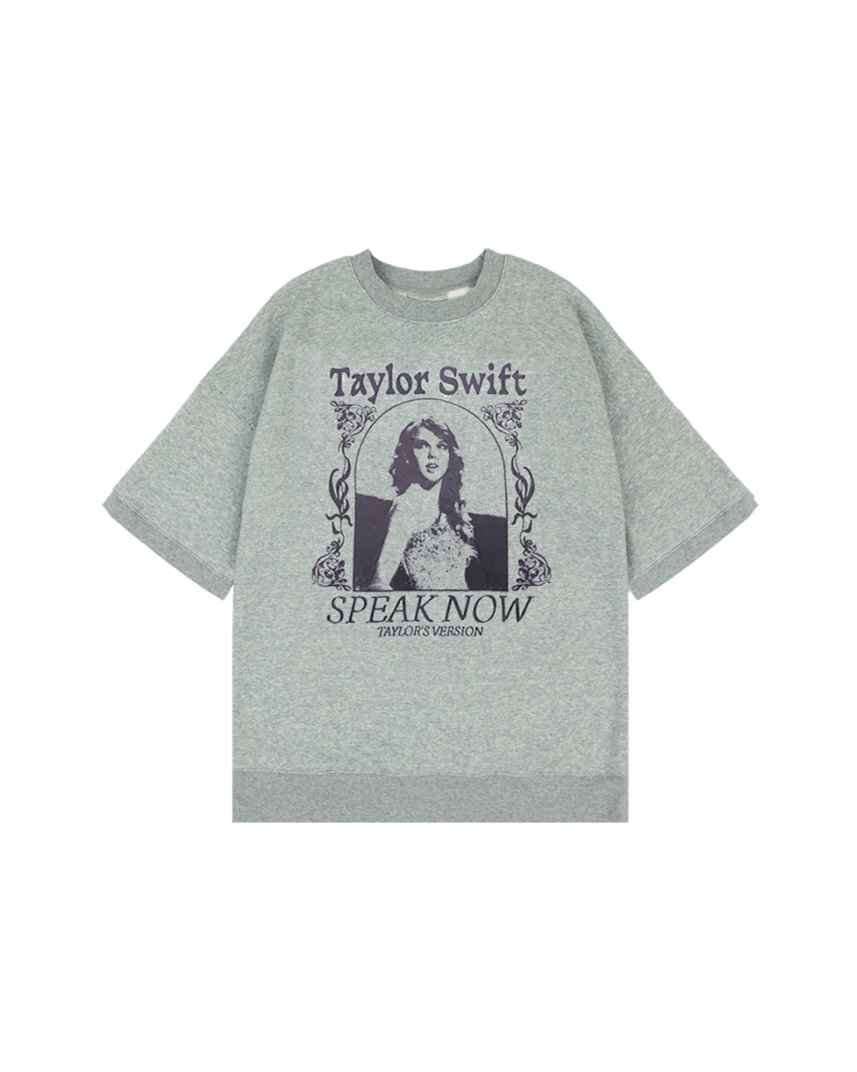 Speak Now (Taylor's Version) Heather Gray Fleece T-Shirt