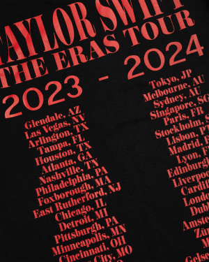 Taylor Swift | The Eras Tour Photo Black T-Shirt