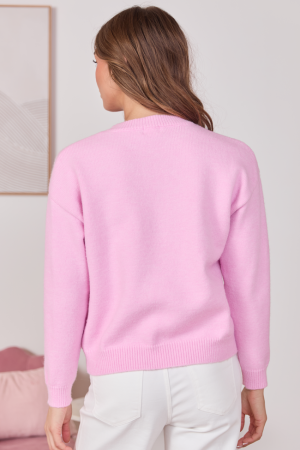 Lover Pink Crewneck Sweater